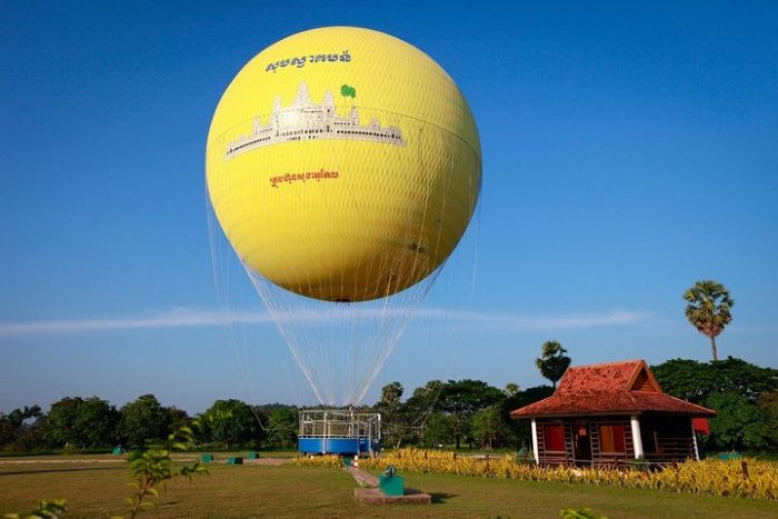 Angkor air balloon attractions in Cambodia