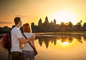 Small Circle and Sunset at Bakheng Mountain