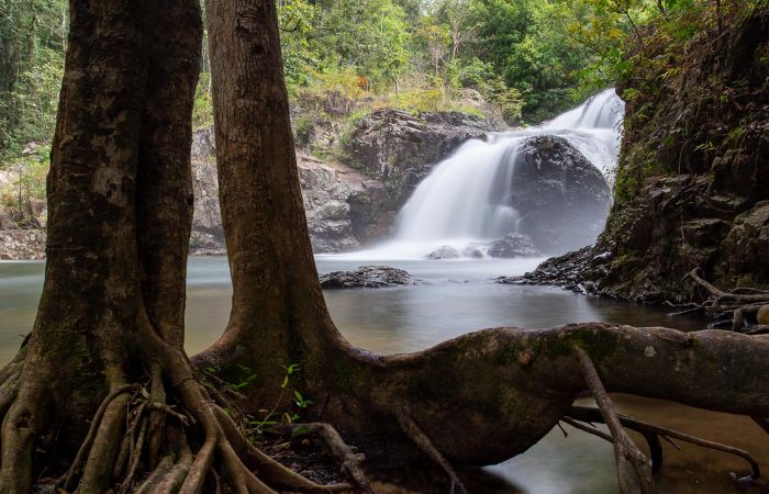 Veal Achaut waterfall attractions in Cambodia