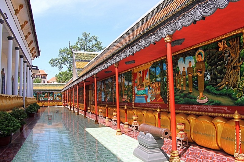 Wat Damnak pagoda attractions in Cambodia