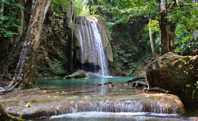 La Ang Khin waterfall attractions in Cambodia
