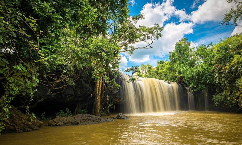 Chrey Yos waterfall attractions in Cambodia