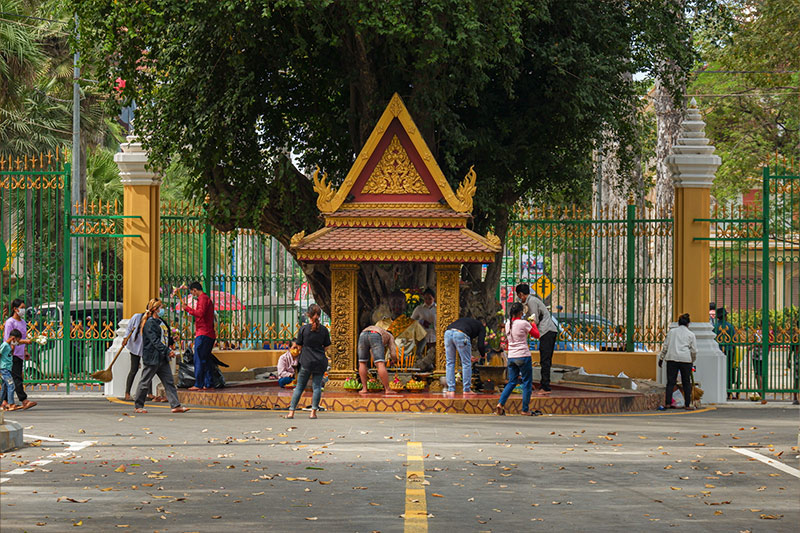 Yeay Tep shrine attractions in Cambodia